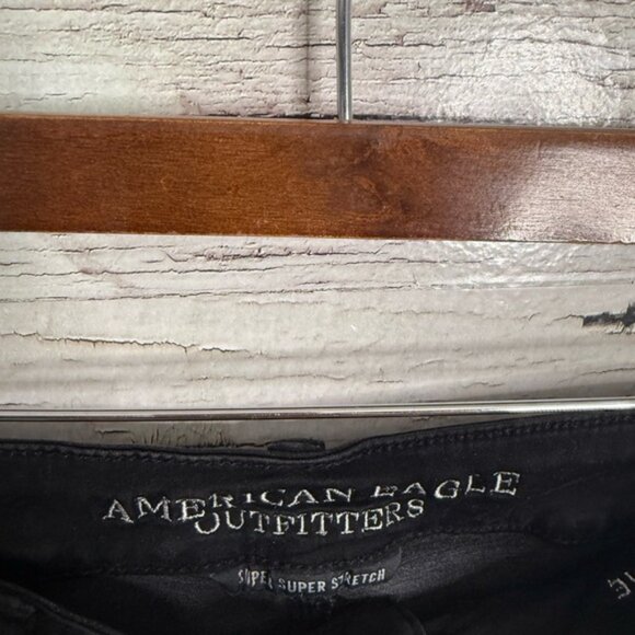 American Eagle Hi-rise Shortie size 10 black - Picture 3 of 7